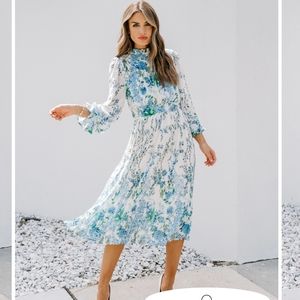 Vici Tempe Floral Ruffle Midi Dress